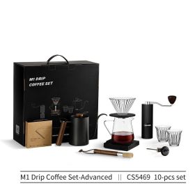 style: 10pcs Set - Bomber Hand Brewed Coffee Pot Set Gift Box