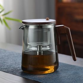 Color: 7 Words Gray, Specifications: 750ml - Tea Water Separation Teapot Heat-resistant Glass
