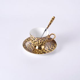 style: B - Porcelain Coffee Mugs and coffee cups Dinner Plate Sets Bone China Tableware Drinkware Leopard Luxury Designs 2021 New Arrival
