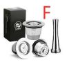 style: F - Coffee Machine Stainless Steel Coffee Shell, Repeat Cycle Filter