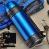 Color: Blue, Size: 3000ml - Stainless steel travel portable car insulated kettle