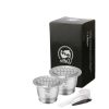 Model: 2Square hole - Stainless Steel Reusable Nespresso Refillable Coffee Capsule Pod Filter