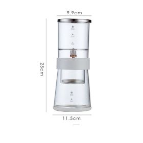 style: G - Glass Coffee Pot Mocha Cold Brew Cafetera Filter Coffee Pot Leakproof Thick Glass Tea Infuser Percolator Tool Espresso Maker
