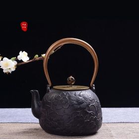 style: A - Particle Cast Iron Kettle Handmade Uncoated Kettle Kung Fu Tea Set