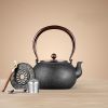 Color: Orb - Iron Kettle Handmade Cast Iron Kettle Imported From Japan