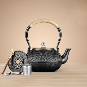 Color: Particle Silver Button - Iron Kettle Handmade Cast Iron Kettle Imported From Japan