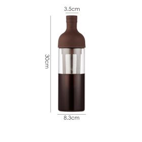 style: B - Glass Coffee Pot Mocha Cold Brew Cafetera Filter Coffee Pot Leakproof Thick Glass Tea Infuser Percolator Tool Espresso Maker