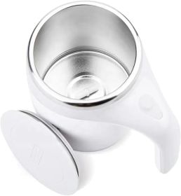 Self Stirring Mug - Rechargeable Automatic Magnetic Electric Coffee Mug, Rotating Cute Mixing Cup Tasse, To Stir Office/Kitchen/Travel/Home Coffee/Tea