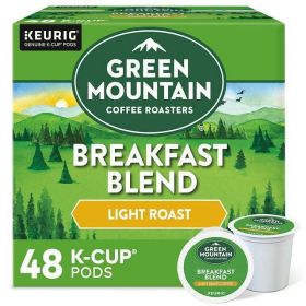 Green Mountain Coffee Roasters, Breakfast Blend Light Roast K-Cup Coffee Pods, 48 Count