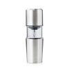 Electric Coffee Grinder Low Noise Stainless Steel Portable Rechargeable Coffee Mill Machine silver
