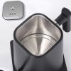 1L Electric Gooseneck Kettle Teapot with Stainless Steel Inner Liner and Cover, Hot Water Boiler Heater Black US Plug
