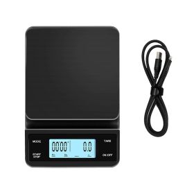 Coffee Scale with Timer 3kg/0.1g High Precision Touch Screen Lcd Display USB Rechargeable Espresso Scale Touch Screen