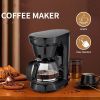 650w Automatic Drip Coffee Maker 750ml Large Capacity Espresso Machine with Thermostatic Base for Beginners US Plug