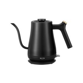 Electric Gooseneck Kettle 304 Stainless Steel Water Boiler 1200W Fast Heating Gooseneck Coffee Tea Kettle Black