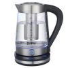 US 2.5L Electric Glass Kettle HD-2005D 110V 1500W Fast Boiling Stainless Steel Hot Water Heater with Filter U.S. plug
