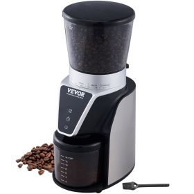 VEVOR Conical Burr Grinder, Electric Adjustable Burr Mill with 51 Precise Grind Setting, 9.7-Ounce 13 Cups Coffee Bean Grinder, Perfect for Drip, Moch
