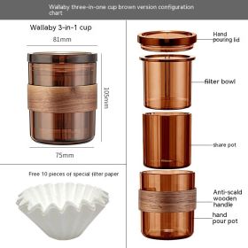 Specifications: Coffee - Three-in-one Hand Made Coffee Maker Suit Portable Filter Cup
