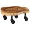 Coffee Table Solid Wood Acacia 23.6"x21.7"x9.8"