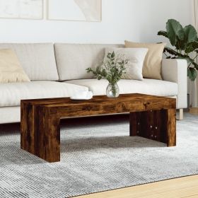 Coffee Table Smoked Oak 40.2"x19.7"x14.2" Engineered Wood