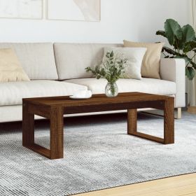 Coffee Table Brown Oak 40.2"x19.7"x13.8" Engineered Wood