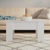 Coffee Table White 31.1"x19.3"x16.1" Engineered Wood