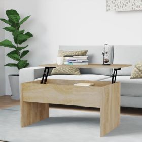 Coffee Table Sonoma Oak 31.5"x19.9"x16.3" Engineered Wood