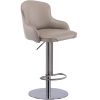Black Titanium Stainless Steel Bar Stools,Grade Modern Leather Bar Chair with Backrest