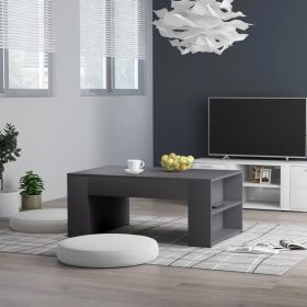 Coffee Table Gray 39.4"x23.6"x16.5" Engineered Wood