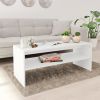 Coffee Table White 39.4"x15.7"x15.7" Engineered Wood