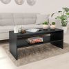 Coffee Table Black 39.4"x15.7"x15.7" Engineered Wood