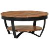 Coffee Table 25.6"x25.6"x12.6" Solid Acacia Wood