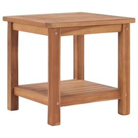 Coffee Table 17.7"x17.7"x17.7" Solid Teak Wood