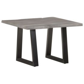 Coffee Table with Live Edges 23.6"x23.6"x15.7" Solid Acacia Wood