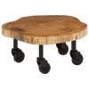 Coffee Table 23.6"x21.7"x9.8" Solid Acacia Wood