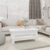 Coffee Table High Gloss White 40.2"x21.7"x16.5" Engineered Wood