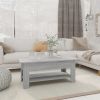 Coffee Table Gray Sonoma 40.2"x21.7"x16.5" Engineered Wood