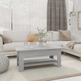 Coffee Table Gray Sonoma 40.2"x21.7"x16.5" Engineered Wood