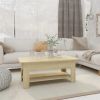 Coffee Table Sonoma Oak 40.2"x21.7"x16.5" Engineered Wood