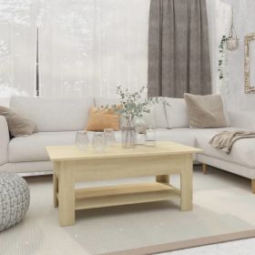 Coffee Table Sonoma Oak 40.2"x21.7"x16.5" Engineered Wood