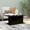 Coffee Table Black 40.2"x21.9"x15.7" Engineered Wood