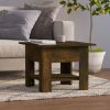 Coffee Table Smoked Oak 21.7"x21.7"x16.5" Engineered Wood