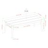Contemporary Eucalyptus Wood Patio Coffee Table – Natural