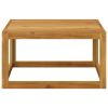 Coffee Table 26.7"x26.7"x11.4" Solid Acacia Wood