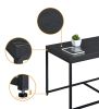 Murph 35" Black Wood Grain 3 Piece Coffee Table Set