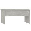 Coffee Table Concrete Gray 31.5"x19.9"x16.3" Engineered Wood