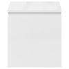 Coffee Table High Gloss White 40.2"x19.9"x20.7" Engineered Wood