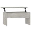 Coffee Table Concrete Gray 31.5"x19.9"x16.3" Engineered Wood