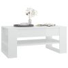 Coffee Table High Gloss White 40.2"x21.7"x17.7" Engineered Wood