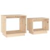 Nesting Coffee Tables 2 pcs Solid Wood Pine