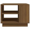 Coffee Table Brown Oak 21.7"x21.7"x16.9" Engineered Wood